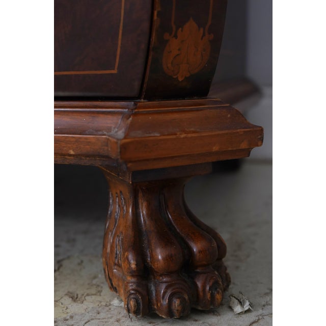 Vintage Italian Dutch Marquetry Secretary Desk For Sale - Image 9 of 18