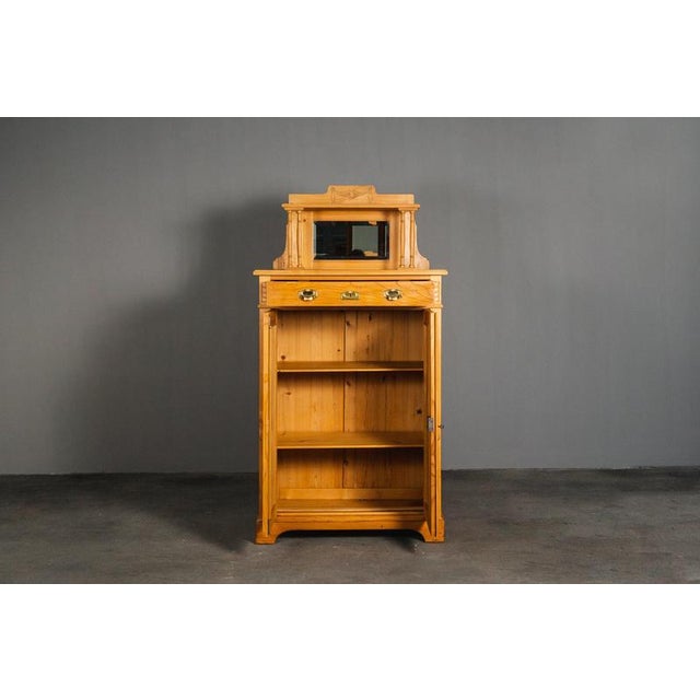 Art Nouveau Sideboard with Upper Section, Set of 2 For Sale - Image 3 of 18