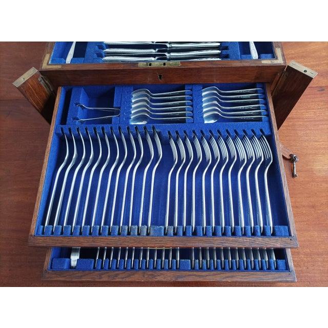 Canteen of Cutlery from Community, 1890s, Set of 96 For Sale - Image 6 of 15