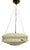 Art Deco Glass Hanging Lamp, 1950s For Sale