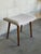 Mid-Century Modern Vintage Danish Mid Century Modern Teak Vanity Stool Ottoman For Sale - Image 3 of 9