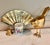 Rose Mid-Century Porcelain Rose Cachepot With Gold Trim With Matching Plate For Sale - Image 8 of 12