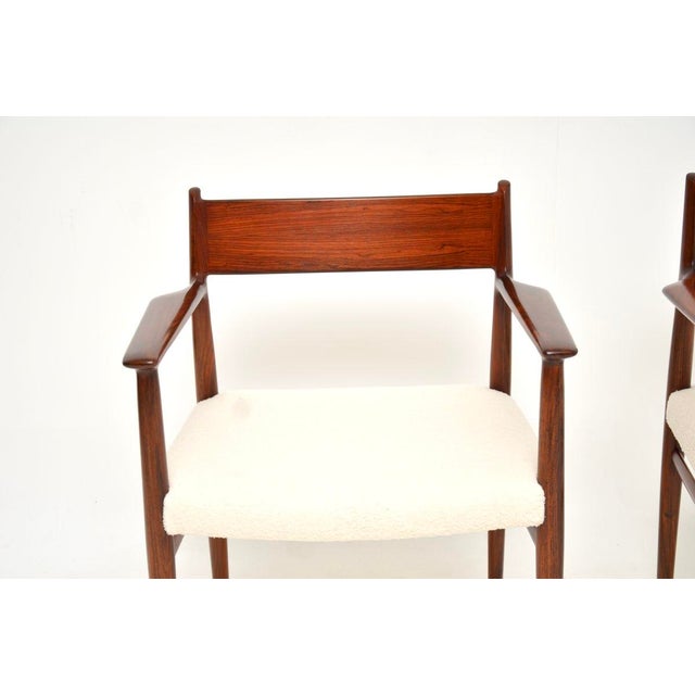 Vintage Danish Carver Armchairs by Arne Vodder, 1960s, Set of 2 For Sale - Image 6 of 11