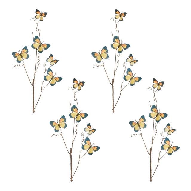 Rustic Butterfly Twig Spray (Set of 4) For Sale - Image 3 of 3