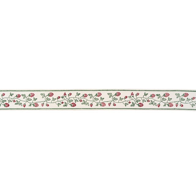 Designed in the U.K. and block-printed by hand in India, Molly Mahon’s Strawberry Trail Hand Block Trim is a delightful...