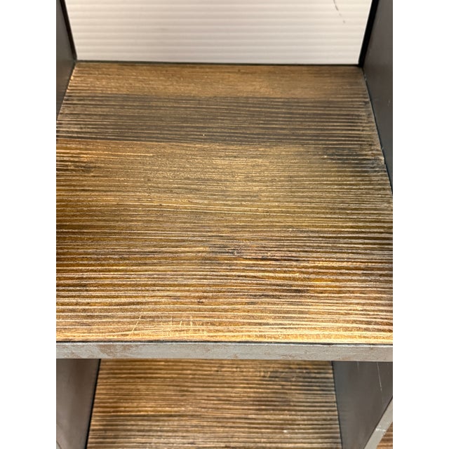 Restoration Hardware Industrial Metal Bookshelf For Sale - Image 9 of 13