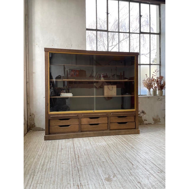 Oak Display Cabinet, 1950s For Sale - Image 9 of 18