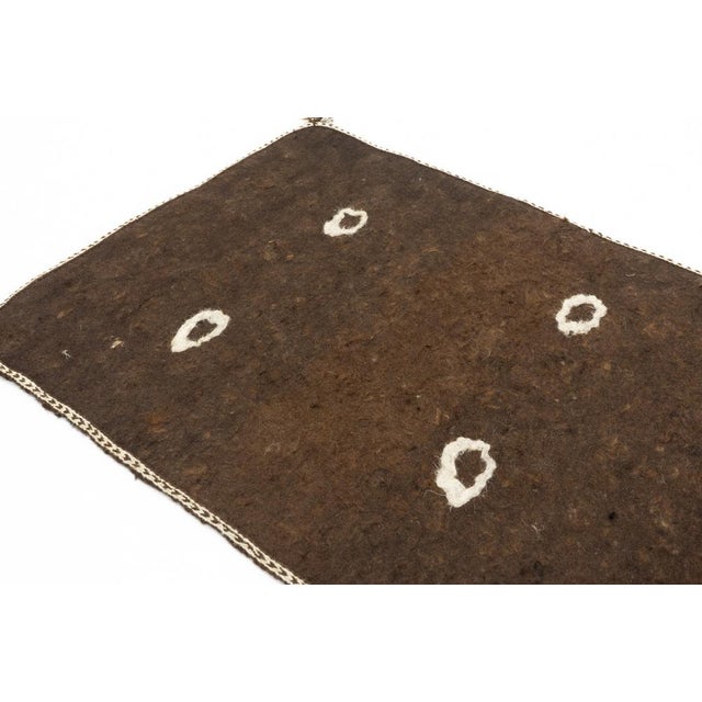 19th Century Woolen Namad Felt Rug, Afghanistan, 1890s For Sale - Image 11 of 14