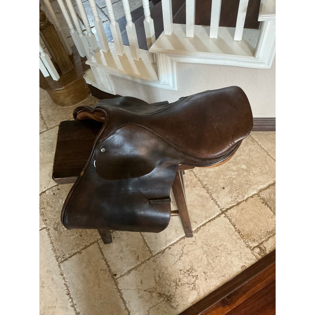 Vintage Hartley English Saddle For Sale - Image 10 of 12