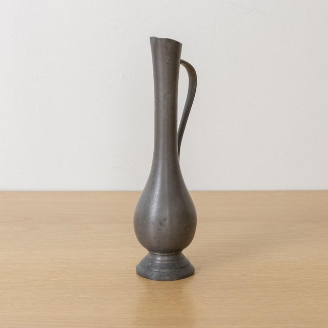 1930s French Pewter Bud Vase For Sale - Image 4 of 9