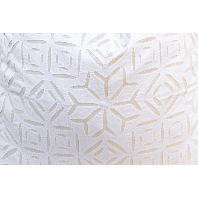 1990s Starry Blossom Appliqué Pillow Cover For Sale - Image 5 of 8