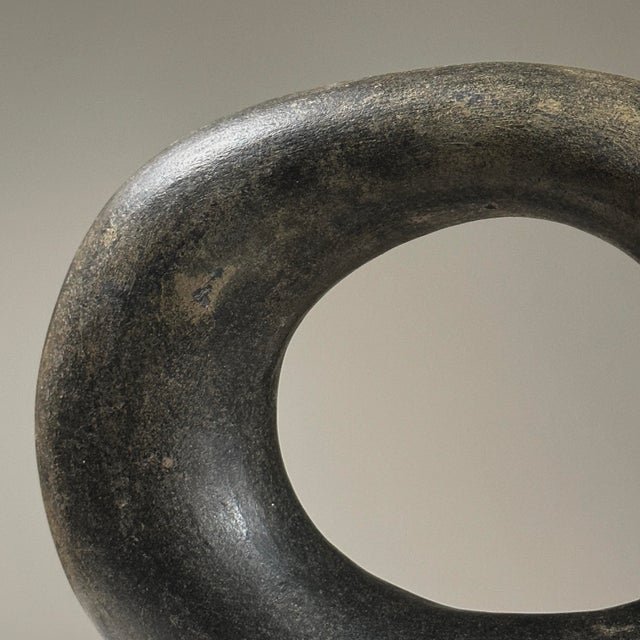 1960s Vintage Hand Carved Minimalist Modernist Stone Sculpture For Sale - Image 5 of 9