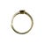 Modern 18k Yellow Gold Bezel Baguette Diamond Ring, Size 6.5 For Sale - Image 3 of 6