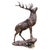 Stag Sculpture in Bronzed Aluminium For Sale - Image 9 of 9