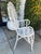 Mid 20th Century Vintage Painted Wicker Chair For Sale - Image 4 of 10