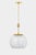 2020s Hudson Valley Lighting Clementon 17 in. 1 Light Pendant in Aged Brass Finish For Sale - Image 5 of 10