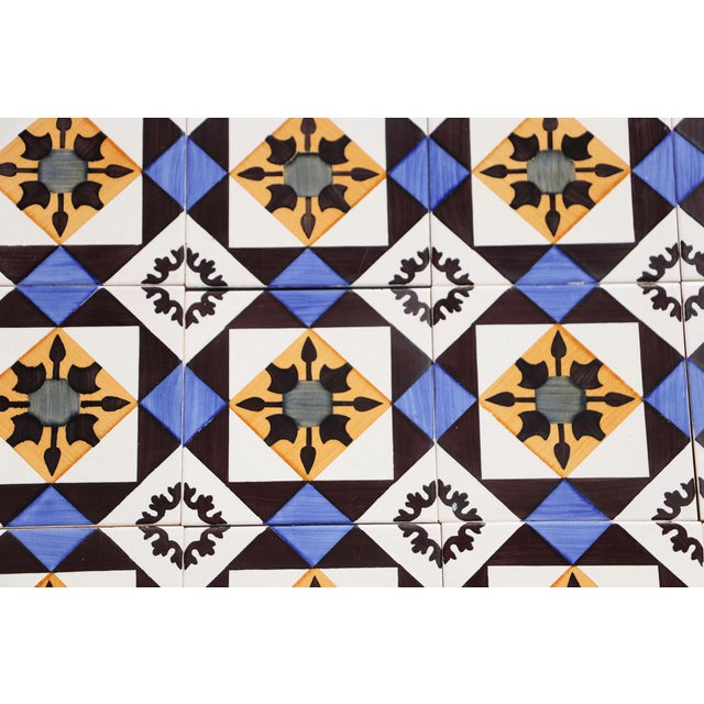 Circa: 1940. Country: Portugal. Material: Earthenware, Tin-glazed pottery. Item condition: Minor chips and imperfections...