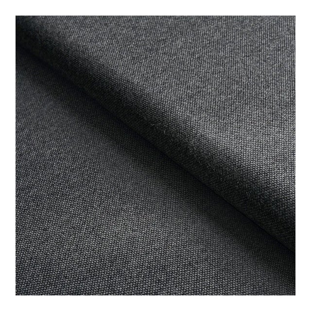 Sample - Schumacher Atticus Wool Fabric in Graphite For Sale