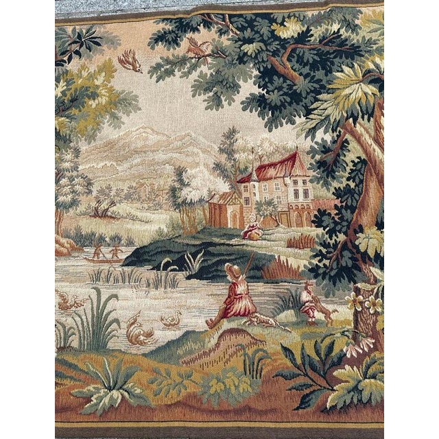 Vintage Aubusson Style Jacquard Tapestry, 1960s For Sale - Image 3 of 18