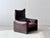 Set of Maralunga Armchair and Ottoman in Leather by Vico Magistretti for Cassina, Italy, 1970s For Sale - Image 12 of 18