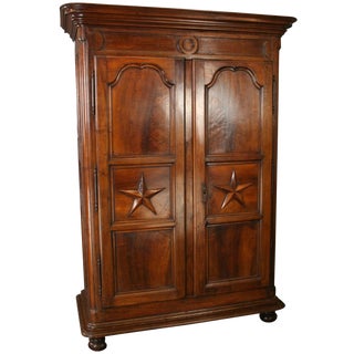 Louis XIV Period Walnut Armoire 1710 For Sale