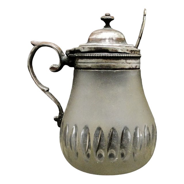 German Biedermeier Mustard Container, 1890s For Sale