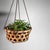 Wood Japanese Bamboo Hanging Basket, 1950s For Sale - Image 7 of 15
