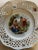 Figurative Bavaria Schumann Pierced Porcelain Plate White With Decorative Figures and Flowers For Sale - Image 3 of 7