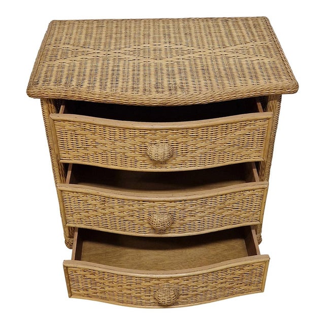 Rattan and Bamboo Dressers, 1950s, Set of 2 For Sale - Image 6 of 9