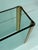 Metal 1970s Leon Rosen for Pace Collection Glass and Brass Dining Table For Sale - Image 7 of 12