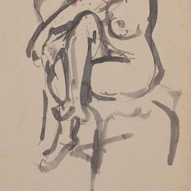'Seated Nude', Paris, Louvre, Académie Chaumière Et Etrangères, Lacma, Sfaa For Sale In Monterey, CA - Image 6 of 7