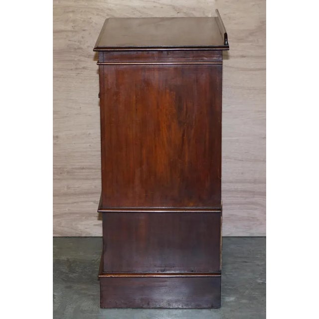 Antique Victorian Hardwood Military Campaign Drinks Cabinet or Tv Stand For Sale - Image 15 of 18