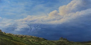 Storm's Passing by Rob Alexander | Oil on canvas Landscape with clouds and rocky formations