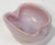 Mid century Italian Murano hand blown glass bowl in pink opalescent glass with gold flecks. Beautifully executed and in...