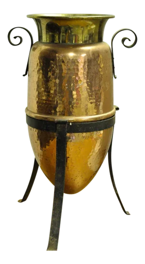 Vintage French Pot and Stand