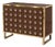 Chocolate Brown Dry Bar with Clear Murano Spheres from Justfurnituress SRL For Sale