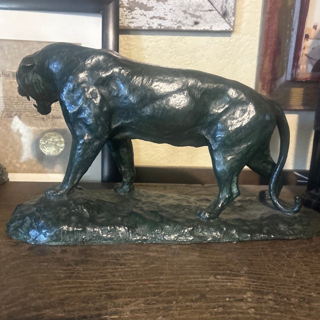 1940s 1940s Bronze Sculpture of a Panther by r.h. Rockwell For Sale - Image 5 of 12