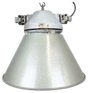 Industrial Explosion Proof Lamp with Aluminium Shade from Elektrosvit, 1970s