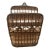 Mid 20th Century Mid Century Wicker Wall Basket For Sale