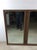 Mid-Century Modern Mid Century Modern Long Rectangular Wall Mirror With Two Glass Panels and Wood Accent For Sale - Image 3 of 18