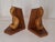 Vintage Bookends with Teak Wood Corners and Maple Duck Figures, 1970s, Set of 2 For Sale - Image 3 of 4