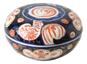 Japanese Imari Porcelain Box from Befos, 1890s