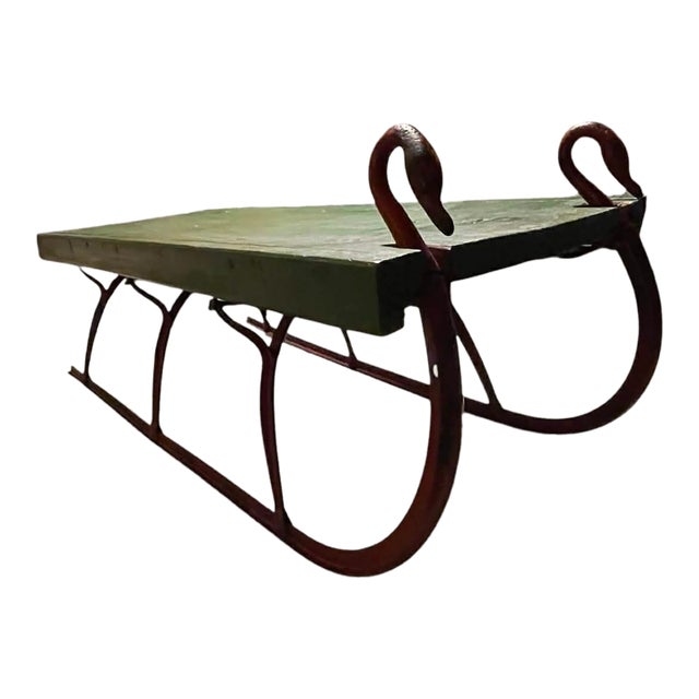 Antique Swan Runner Children's Sleigh For Sale