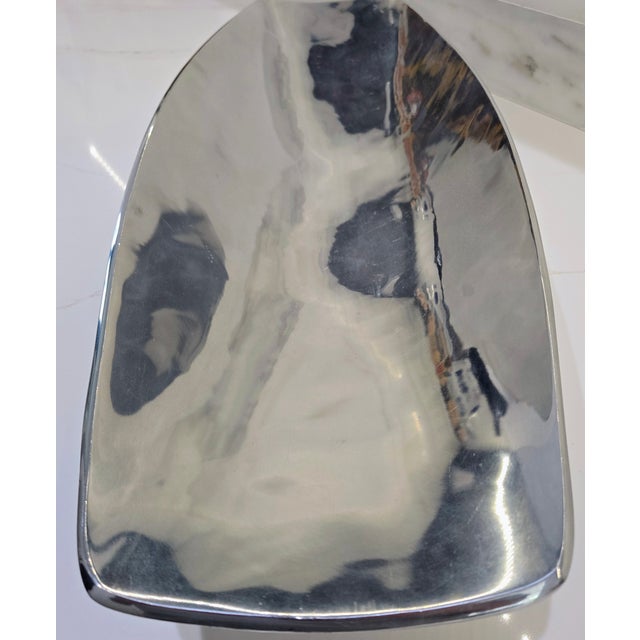 2000 - 2009 Nambé Grande Marupa Bowl 30" 733 – 2003 Sculptural Alloy Centerpiece Tray For Sale - Image 5 of 9
