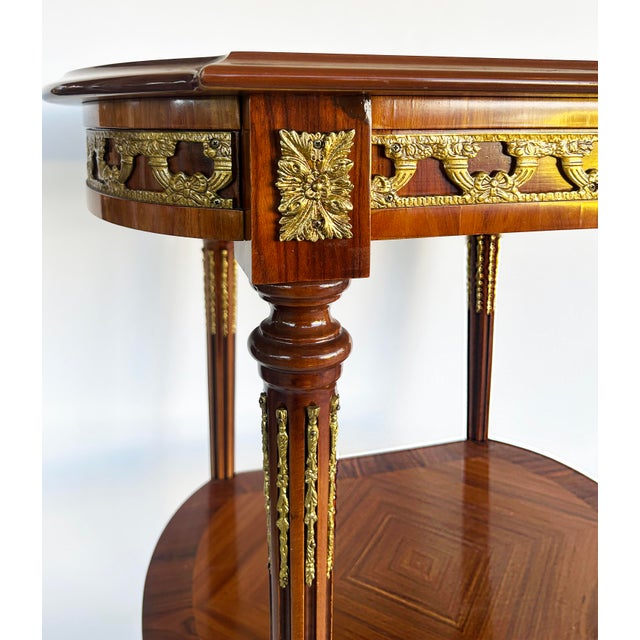 1990s Italian Inlaid Side Tables With Bronze Mounts by Marconi Arte, Pair For Sale - Image 10 of 18