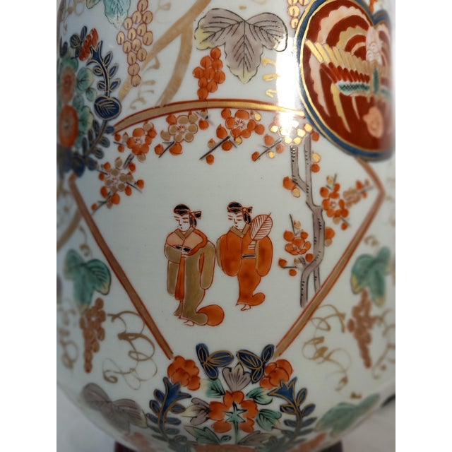 Japanese Porcelain Table Lamp For Sale - Image 5 of 18