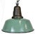 Industrial Green Enamel Factory Lamp with Cast Iron Top, 1960s For Sale - Image 17 of 17