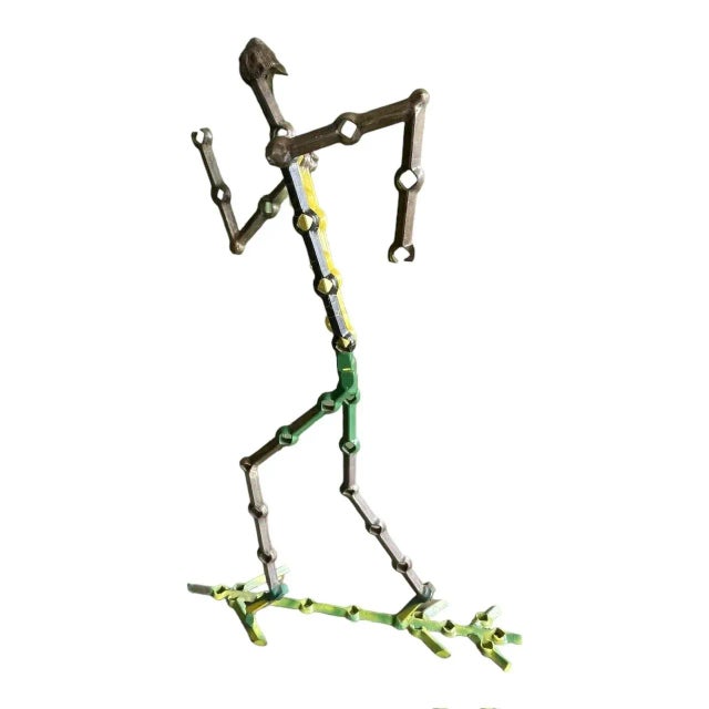 Americo Gianmateo, Large Sculpture of Usain Bolt, 2000s, Wrought Iron For Sale - Image 13 of 13