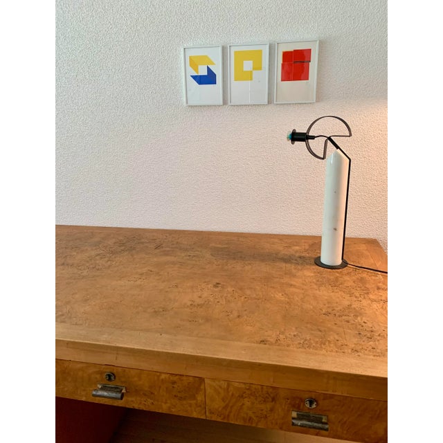 Stone Postmodern Table Lamp in Carrara Marble, 1990s For Sale - Image 7 of 13