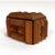 Tramp Art Carved Box With Handled Lid For Sale - Image 10 of 12